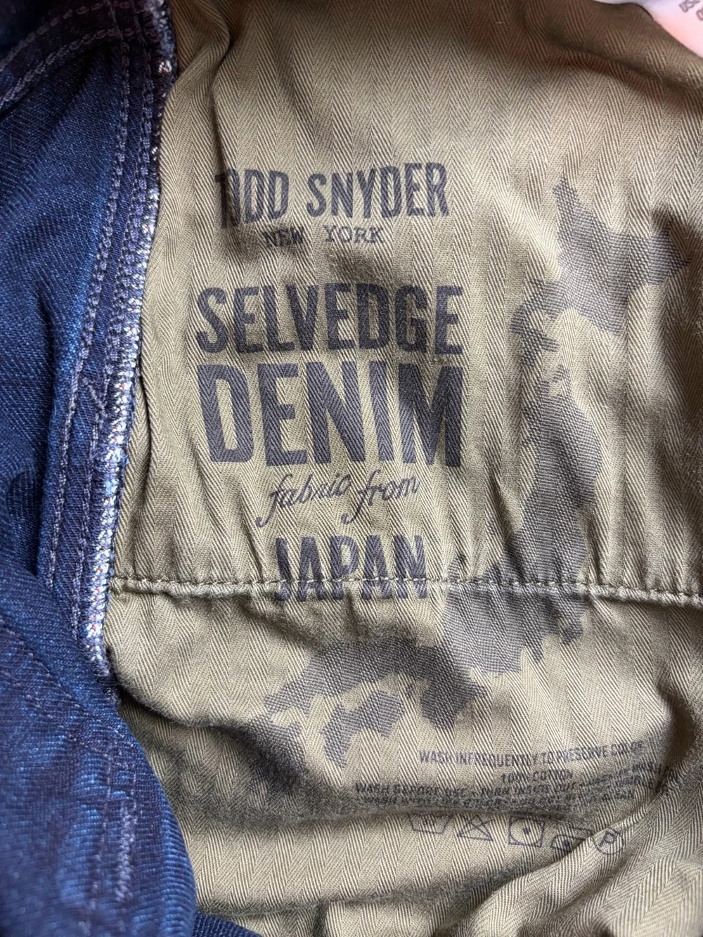 Todd Snyder Relaxed Fit Indigo Blue Jeans